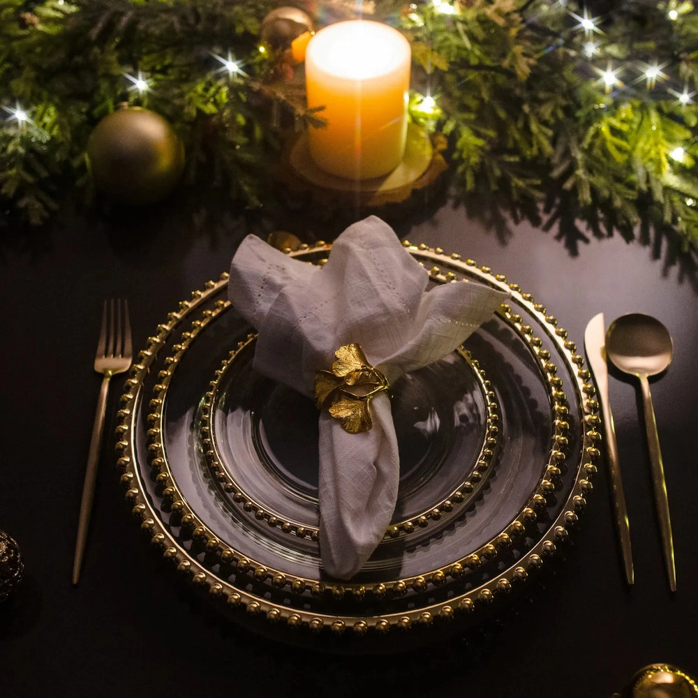 Sousplat Wolff Pearl Gold 31,5 Cm - Cada Sousplat Wolff Pearl Gold 31,5 Cm - Cada