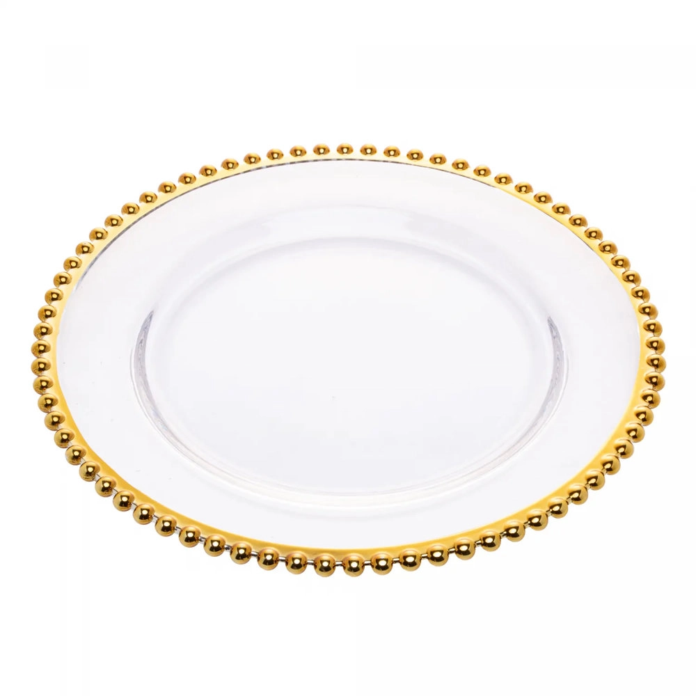 Sousplat Wolff Pearl Gold 31,5 Cm - Cada Sousplat Wolff Pearl Gold 31,5 Cm - Cada