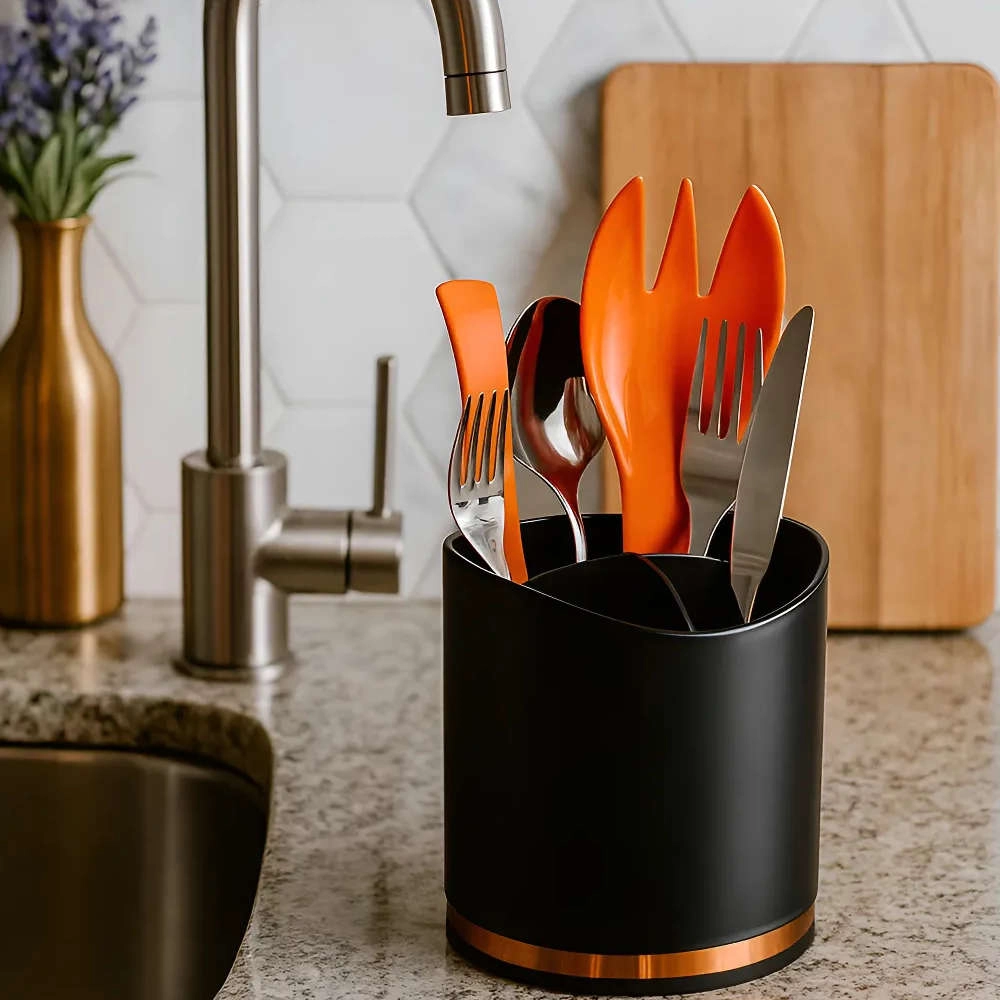 Suporte Para Utensílios e Talheres Future Eleganza 15,5 X 13 Cm