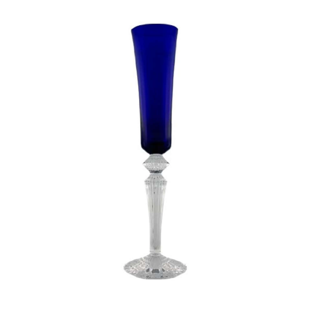 Taca Para Champanhe Em Cristal Baccarat Mille Nuits Azul Cobalto Taca Para Champanhe Em Cristal Baccarat Mille Nuits Azul Cobalto