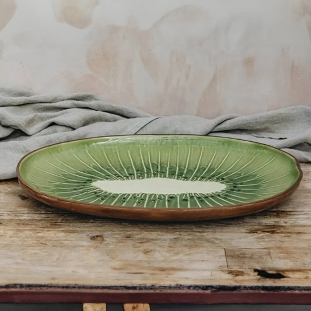 Travessa Bordallo Pinheiro Kiwi 3,5 X 40,2 Cm