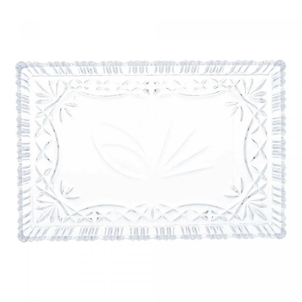 Travessa de Cristal Glasgow 34x15x2,5cm Travessa de Cristal Glasgow 34x15x2,5cm