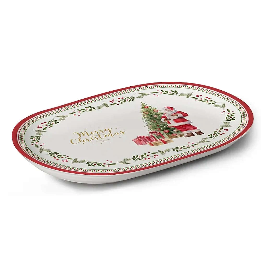 Travessa Merry Christmas Ceramica Alleanza Travessa Merry Christmas Ceramica Alleanza