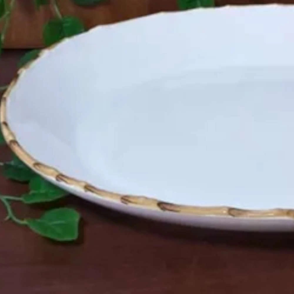 Travessa Oval Bambu Scalla Travessa Oval Bambu Scalla