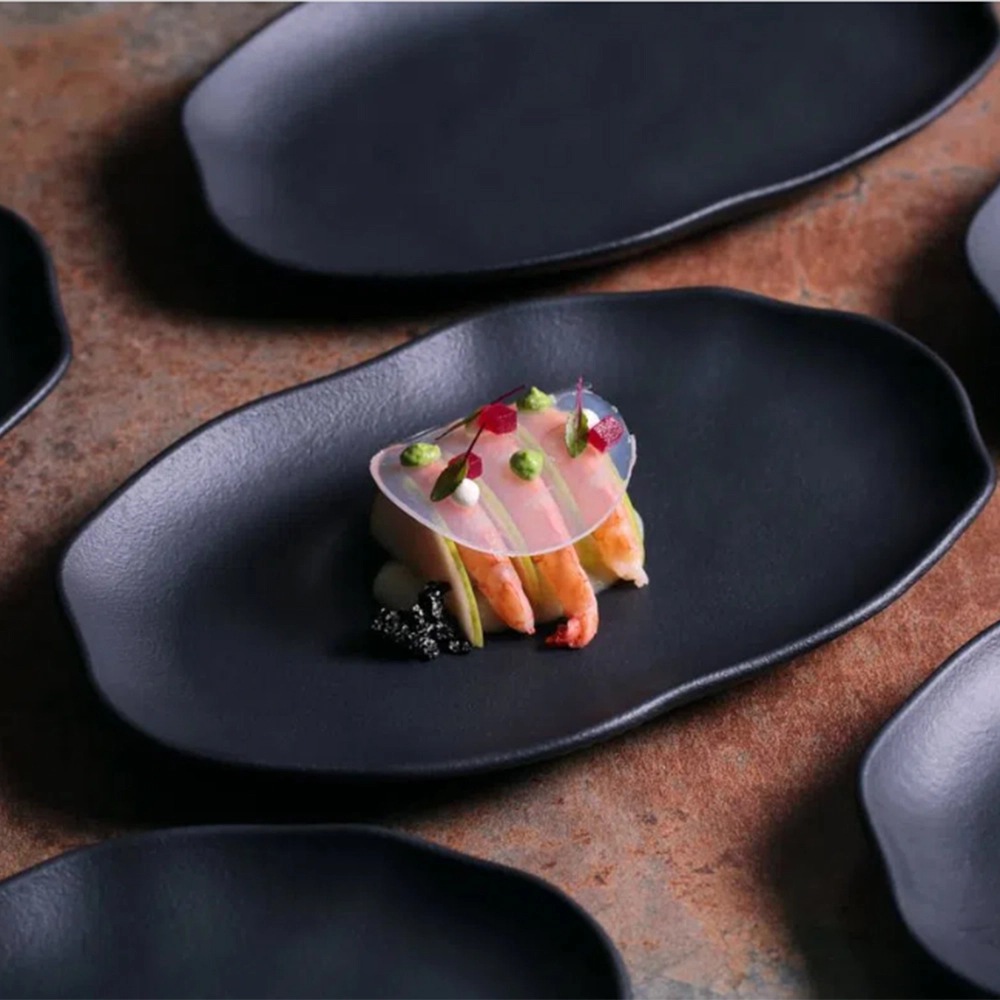 Travessa Oval Rasa Porto Brasil Bio Preto Matte Travessa Oval Rasa Porto Brasil Bio Preto Matte