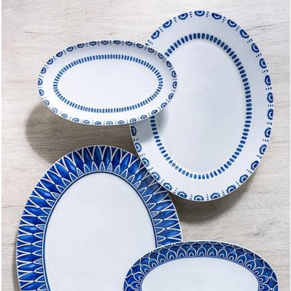 Travessa Oval Vista Alegre Azure 25 X 16 Cm