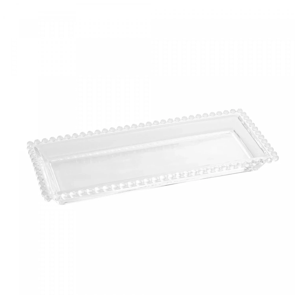 Travessa Para Servir Retangular Wolff Pearl Transparente 30 X 13 X 3 Cm Travessa Para Servir Retangular Wolff Pearl Transparente 30 X 13 X 3 Cm