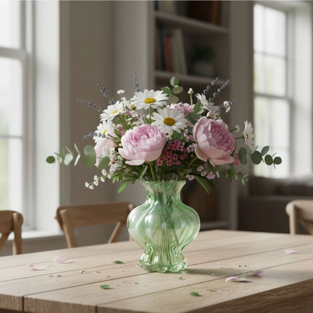 Vaso Di Murano Pistache Com Ouro Vaso Di Murano Pistache Com Ouro