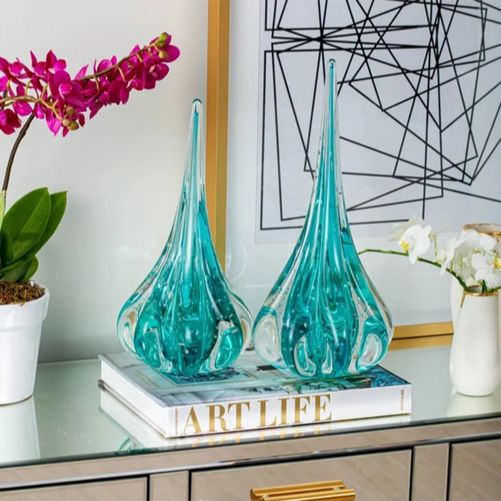 Vaso Gota Fênix Cristais D´labone 25 X 13 Cm