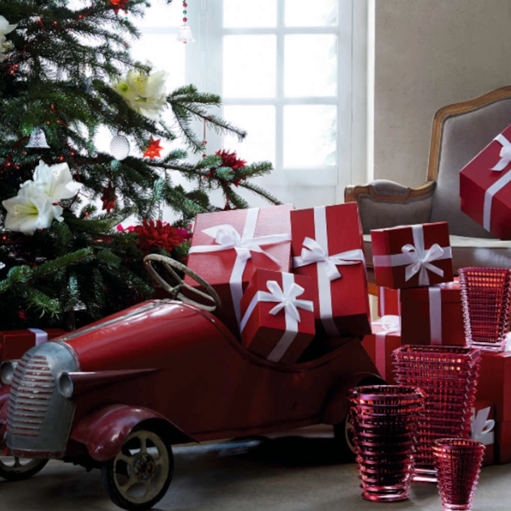 Vaso Oval Em Cristal Baccarat Eye Vermelho