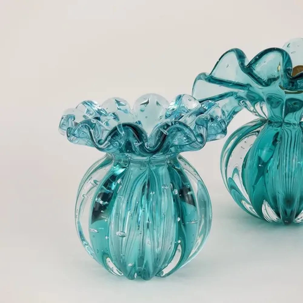 Vaso Torcello Cristais D´labone Esmeralda 17 X 17 Cm Vaso Torcello Cristais D´labone Esmeralda 17 X 17 Cm