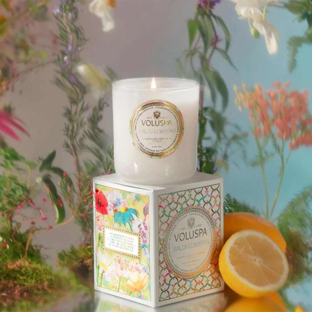 Vela Copo 60h Voluspa Nova Coleção Maison Blanc