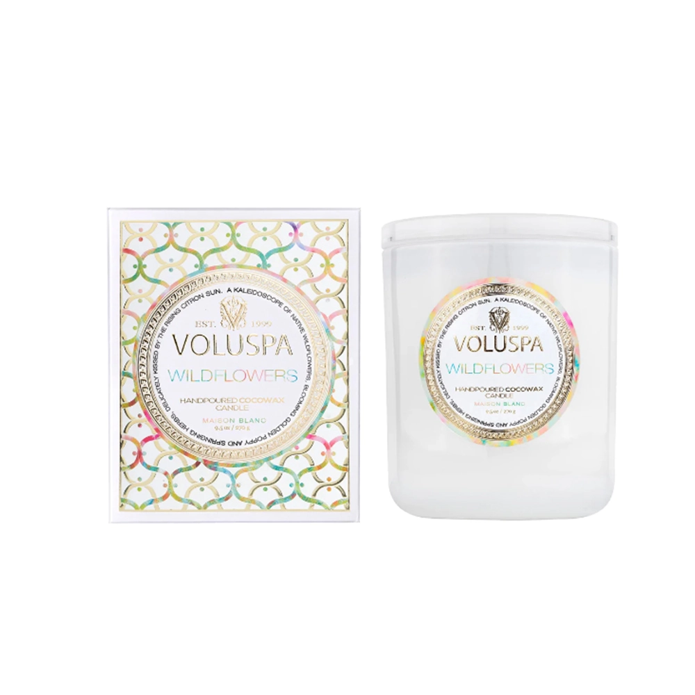 Vela Copo 60h Voluspa Nova Coleção Maison Blanc