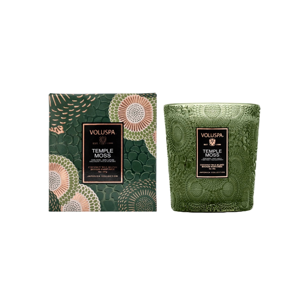 Vela Copo de Vidro Clássico 60h Voluspa Coleção Japonica