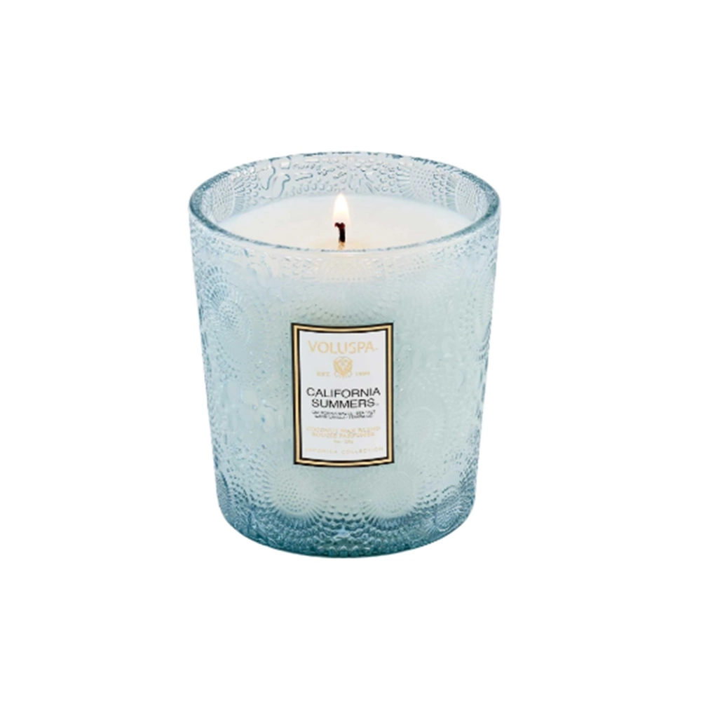 Vela Copo de Vidro Clássico 60h Voluspa Coleção Japonica