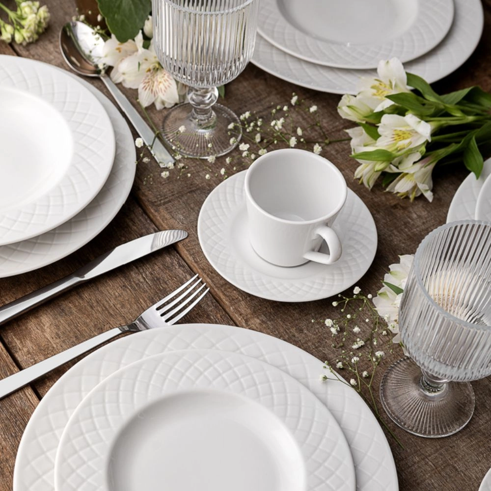 Xicara Para Cha Com Pires Ingrid 185 Ml - Cada Xicara Para Cha Com Pires Ingrid 185 Ml - Cada